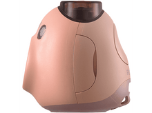 Charger l&#39;image dans la galerie, Appareil photo rose et marron avec objectif et flash. Forme unique.
