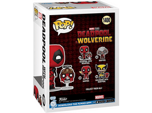 Charger l&#39;image dans la galerie, Une boîte Funko Pop avec des figurines Deadpool et Wolverine, présentant divers personnages.
