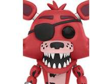 Charger l&#39;image dans la galerie, Foxy le pirate, une figurine Funko Pop, avec un corps rouge, un cache-œil et des dents acérées.
