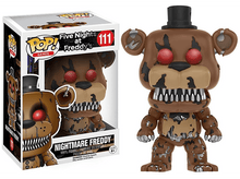 Charger l&#39;image dans la galerie, Une figurine Nightmare Freddy Funko Pop avec sa boîte, isolée sur fond blanc.
