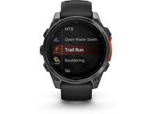 Charger l&#39;image dans la galerie, GARMIN Smartwatch Fenix 8 47mm AMOLED Slate Gray Steel Noir (010-02904-00)
