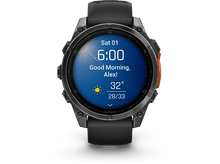 Charger l&#39;image dans la galerie, GARMIN Smartwatch Fenix 8 47mm AMOLED Slate Gray Steel Noir (010-02904-00)
