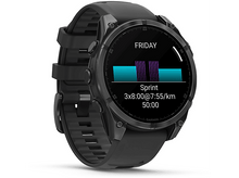 Charger l&#39;image dans la galerie, GARMIN Smartwatch Fenix 8 47mm AMOLED Slate Gray Steel Noir (010-02904-00)
