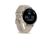 Charger l&#39;image dans la galerie, GARMIN Smartwatch Venu 3S French Gray Soft Gold (010-02785-02)
