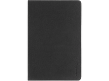 Charger l&#39;image dans la galerie, Couverture de carnet noire. C&#39;est un simple rectangle avec surface texturée. Un logo en bas.
