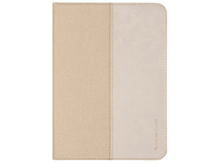 Charger l&#39;image dans la galerie, Housse de tablette crème et beige. La housse est fermée et présente deux textures différentes.
