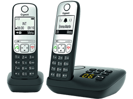 GIGASET Téléphone sans fil A690 Duo avec répondeur (L36852H2830M201)