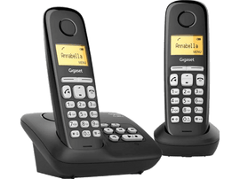 GIGASET Téléphone sans fil AL385A Duo + Répondeur (L36852H2810M201)