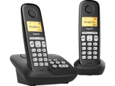 GIGASET Téléphone sans fil AL385A Duo + Répondeur (L36852H2810M201) Téléphone sans fil