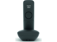 Charger l&#39;image dans la galerie, Téléphone sans fil noir sur fond blanc. Le téléphone a une base et un combiné.
