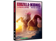 Couverture DVD de Godzilla vs Kong. Avec Godzilla et Kong. Hélicoptères en arrière-plan.