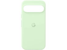 Charger l&#39;image dans la galerie, Coque de téléphone vert clair avec découpe de caméra circulaire.
