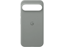 Charger l&#39;image dans la galerie, Coque de téléphone grise avec découpe pour l&#39;appareil photo et logo Google au dos.
