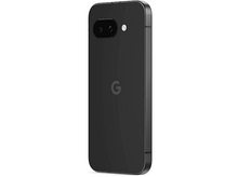 Charger l&#39;image dans la galerie, Smartphone noir, vue arrière, avec doubles caméras, un logo et un cadre argenté, fond blanc.
