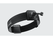 Charger l&#39;image dans la galerie, Sangle de tête GoPro noire avec une boucle de montage.
