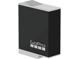 Batterie GoPro noire avec le logo GoPro blanc.