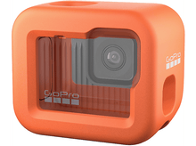 Charger l&#39;image dans la galerie, Boîtier de protection orange avec une caméra à l&#39;intérieur. Le boîtier est en forme de cube avec du plastique transparent.
