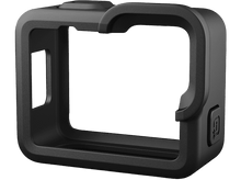 Charger l&#39;image dans la galerie, Un étui de protection noir pour une caméra, avec une poignée et un accès au bouton.
