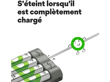 Charger l&#39;image dans la galerie, GP BATTERIES Chargeur B441+ Piles 2100mAh AA 4 pièces (GPB441/AAA-B4PROMO)
