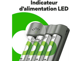 GP BATTERIES Chargeur B441 + Piles 850mAh AAA 4 pièces (GPB441/AA-B4PROMO)