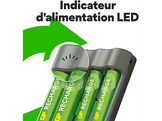 GP BATTERIES Chargeur de batterie RECHARGE B441 + pile AA/AAA