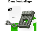 GP BATTERIES Chargeur de batterie RECHARGE B441