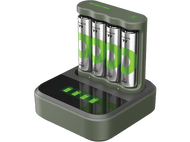 GP BATTERIES Chargeur de pile USB B441 + Piles AA 2100 mAh 4 pièces (GPRCKCHB441D267)