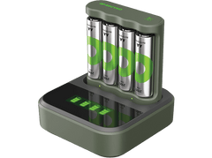 GP BATTERIES Chargeur de pile USB B441 + Piles AA 2100 mAh 4 pièces (GPRCKCHB441D267)