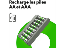 Charger l&#39;image dans la galerie, GP BATTERIES Chargeur de pile USB E821U AAA/AA (GPRCKCHE821236)
