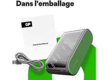 Charger l&#39;image dans la galerie, GP BATTERIES Chargeur de pile USB Universel B631(GPRCKCHB631274)
