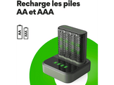 GP BATTERIES Chargeur de piles M452 + AA pile 2600 mAh 4 pièces (GPRCKCHM452D298) Chargeur de piles