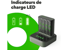 Charger l&#39;image dans la galerie, GP BATTERIES Chargeur de piles M452 + AA pile 2600 mAh 4 pièces (GPRCKCHM452D298)
