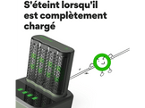 GP BATTERIES Chargeur de piles M452 + AA pile 2600 mAh 4 pièces (GPRCKCHM452D298) Chargeur de piles