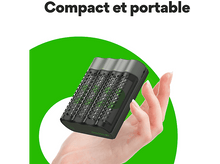 Charger l'image dans la galerie, GP BATTERIES Chargeur de piles USB M451 + AA 2600 mAh 4 pièces (GPRCKCHM452U281)
