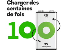 Charger l&#39;image dans la galerie, GP BATTERIES Pile 9V Recyko 200mAh 8.4V (GPRCK20R8H710C1)
