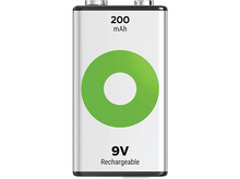 Charger l&#39;image dans la galerie, GP BATTERIES Pile 9V Recyko 200mAh 8.4V (GPRCK20R8H710C1)
