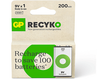 Charger l&#39;image dans la galerie, GP BATTERIES Pile 9V Recyko 200mAh 8.4V (GPRCK20R8H710C1)
