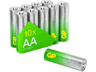 GP BATTERIES Pile AA Alkaline Super 1.5 V 10 pièce (GPSUP15A980C10)