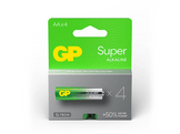 GP BATTERIES Pile AA Alkaline Super 1.5V 4 pièces (GPSUP15A763C4)