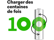 Charger l&#39;image dans la galerie, GP BATTERIES Pile AA Recyko 2100 mAh 4 pièces (GPRCK210AA598C4)
