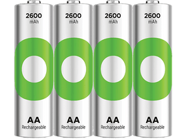 GP BATTERIES Pile AA Recyko 2600mAh 1.2V 4 pièces (GPRCK260AA574C4)