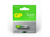 GP BATTERIES Pile AAA Alkaline Super 1.5 V 4 pièces (GPSUP24A224C4)