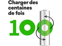 Charger l&#39;image dans la galerie, GP BATTERIES Pile AAA Recyko 950 mAh 4 pièces (GPRCK95AAA635C4)
