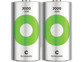 GP BATTERIES Pile C Recyko 3000 mAh 1.2V 2 pièces (GPRCK300C697C2)