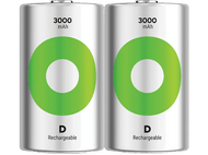 GP BATTERIES Pile D Recyko 3000 mAh 1.2 V 2 pièces (GPRCK300D703C2)