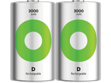GP BATTERIES Pile D Recyko 3000 mAh 1.2 V 2 pièces (GPRCK300D703C2)