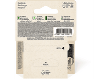 Charger l&#39;image dans la galerie, GP BATTERIES Pile rechargeable AA 1300 mAh RECYKO 1,2V 4 pièces (GPRHC132E036)
