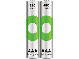 GP BATTERIES Pile rechargeable AAA 650 mAh RECYKO 1,2V 2 pièce (GPRHCH63E044)