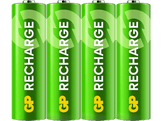GP BATTERIES Pile rechargeable RECHARGE 1300 mAh AA C4 4 pièces