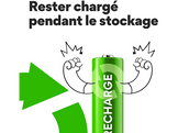 GP BATTERIES Pile rechargeable RECHARGE 1300 mAh AA C4 4 pièces